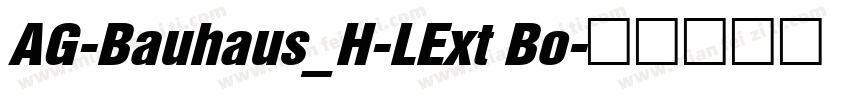 AG-Bauhaus_H-LExt Bo字体转换